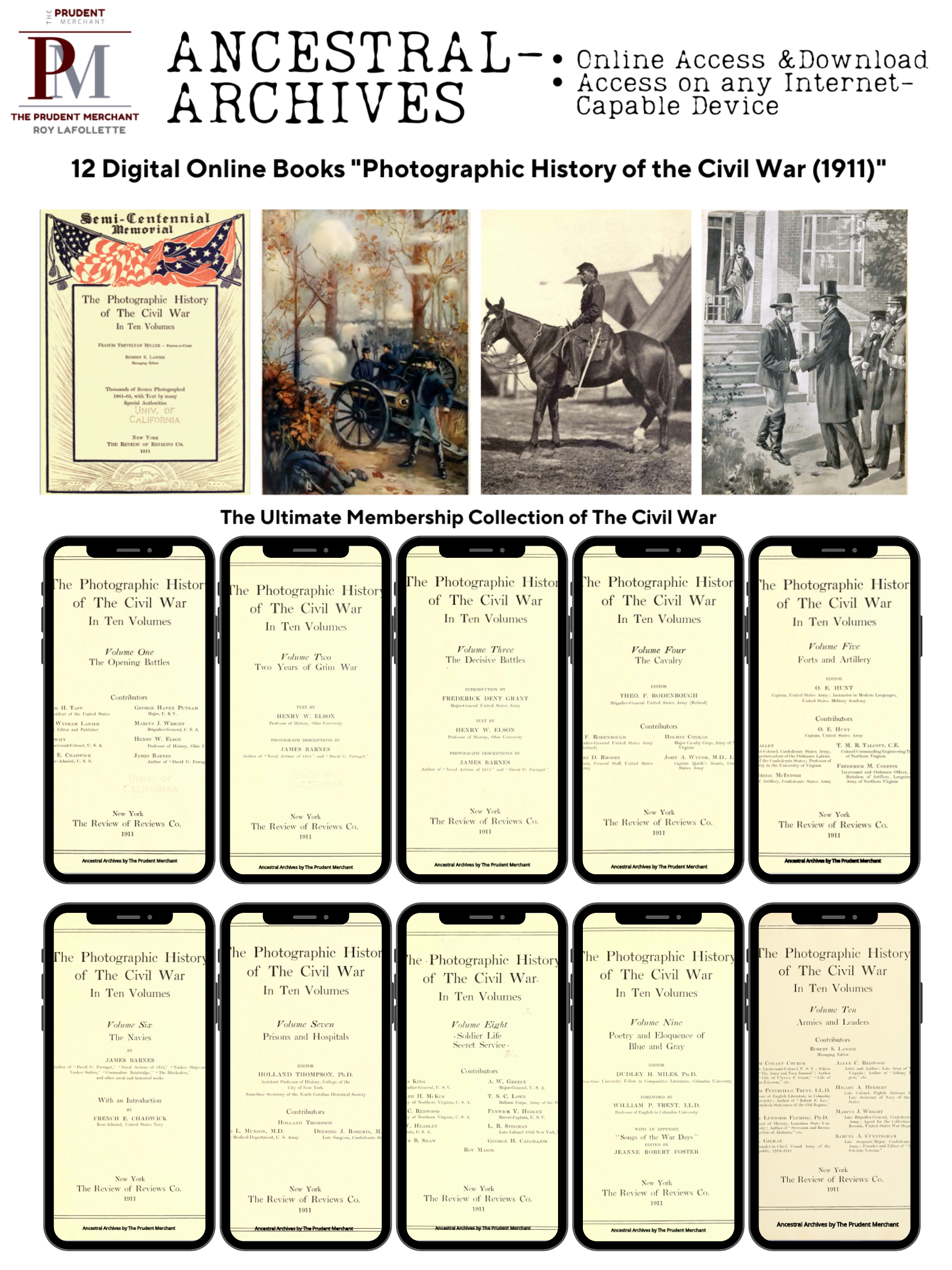 The Photographic History of the Civil War 1911 Rare Digital Online Books - Image 2