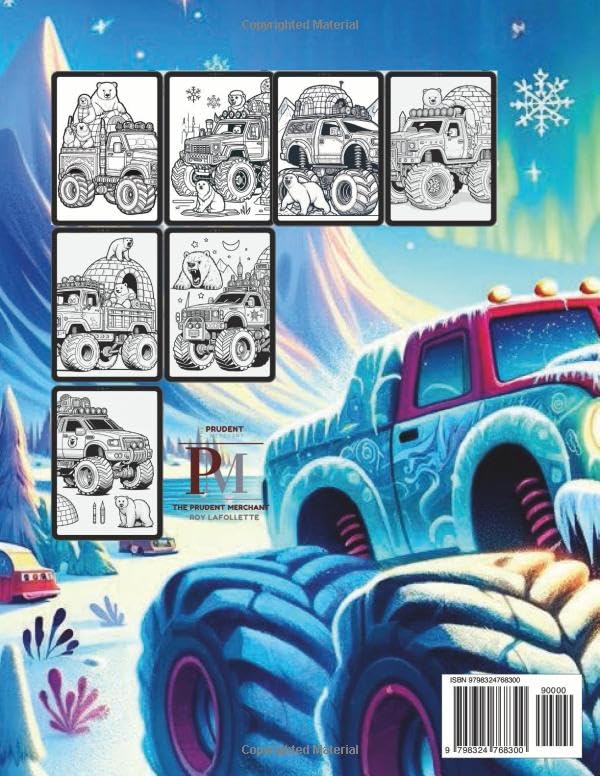 Frosty Rumble Kids and Adults Coloring Book and Short Story